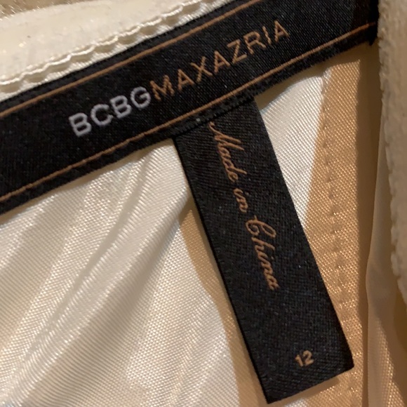 BCBG MaxAzria White/silver fit and flare feminine! - Picture 9 of 15